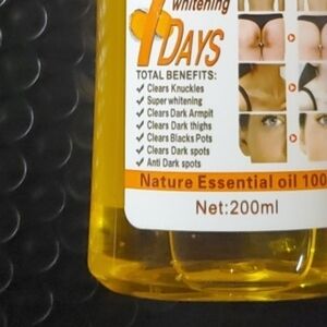 Turmeric Whitening Oil - Yellow